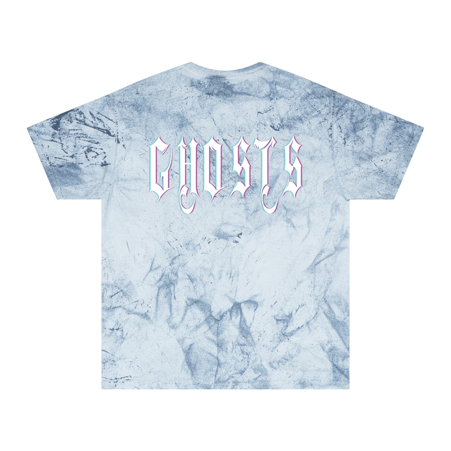 Unisex Color Blast T-Shirt GHOSTS letters