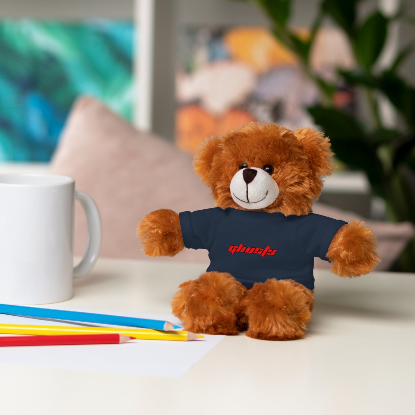 Stuffed Animals with Tee Red Letters