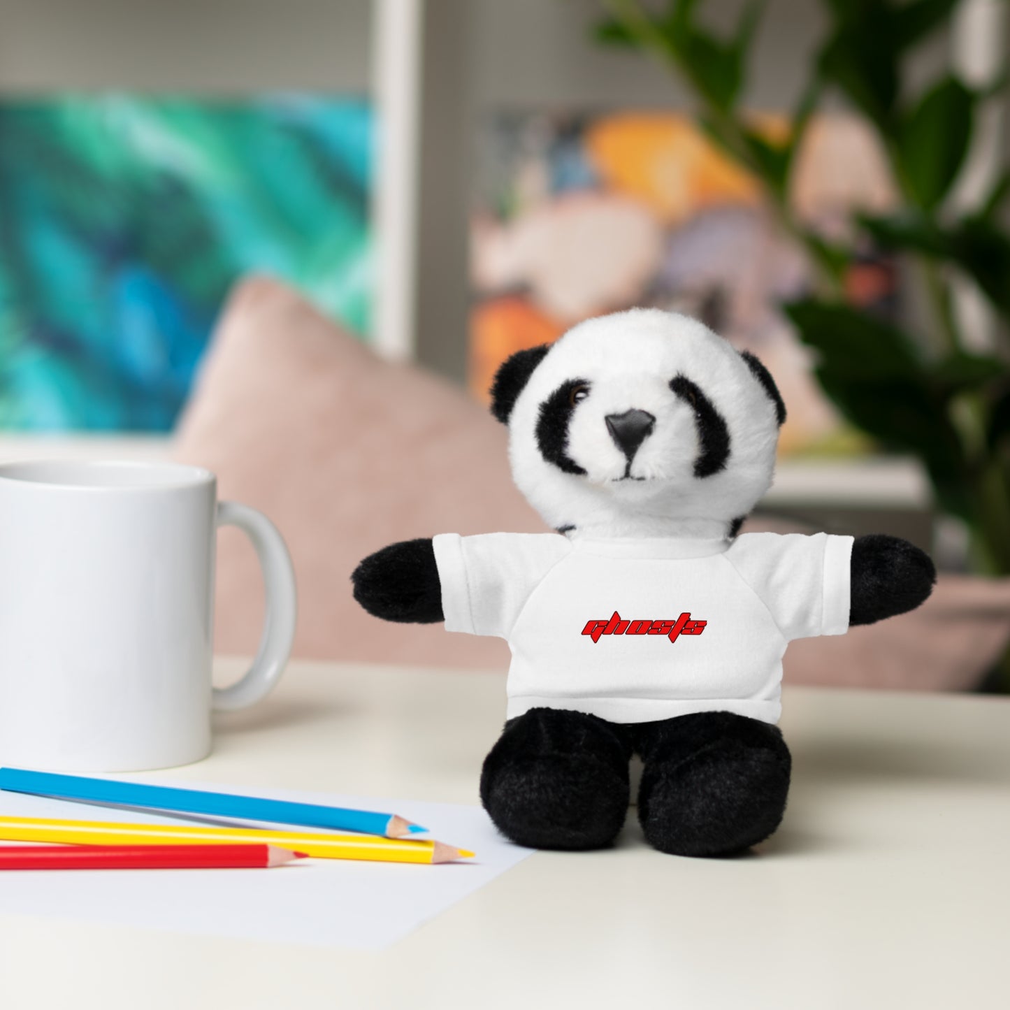 Stuffed Animals with Tee Red Letters