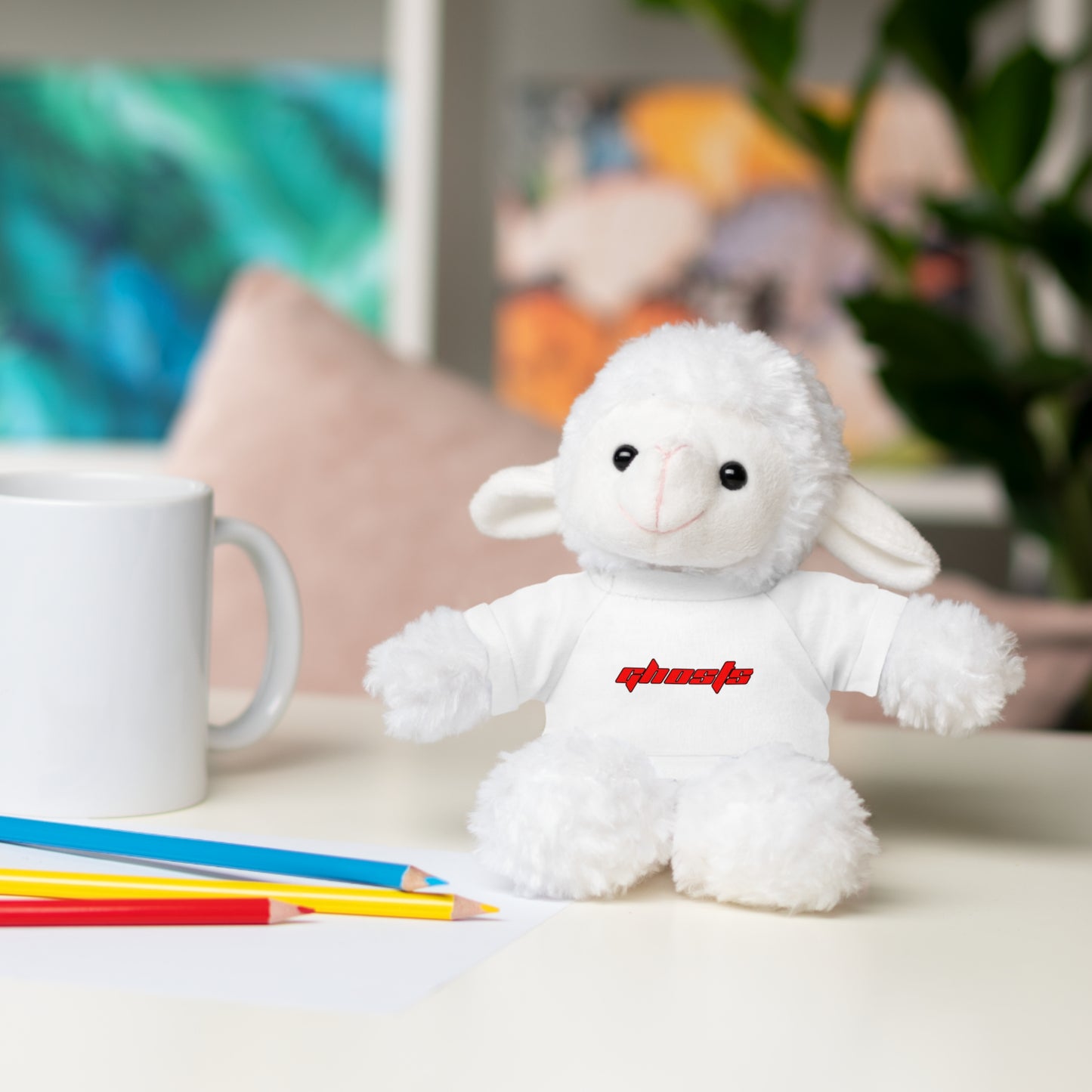 Stuffed Animals with Tee Red Letters