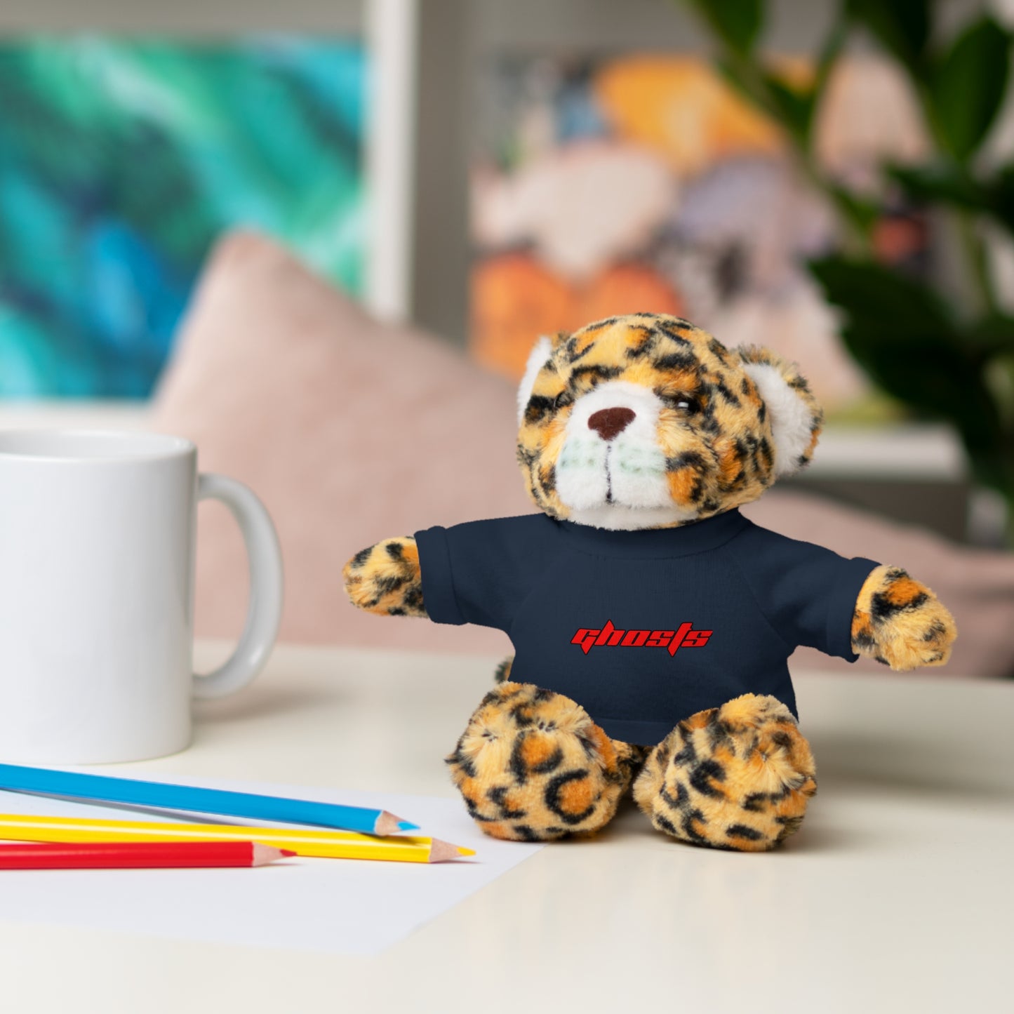 Stuffed Animals with Tee Red Letters