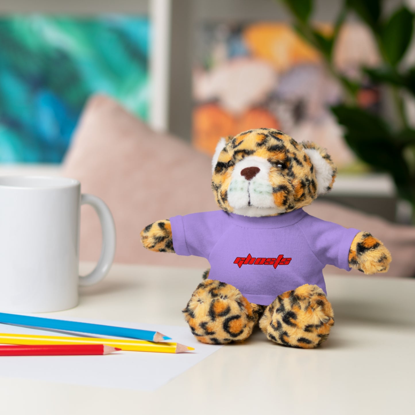 Stuffed Animals with Tee Red Letters