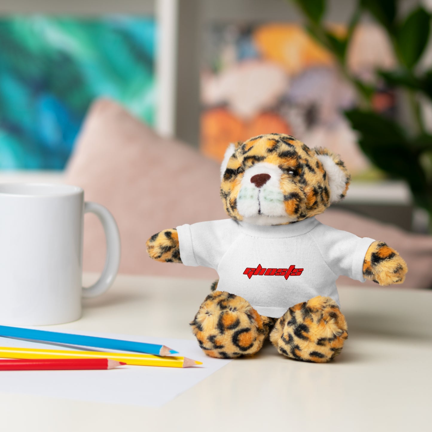 Stuffed Animals with Tee Red Letters