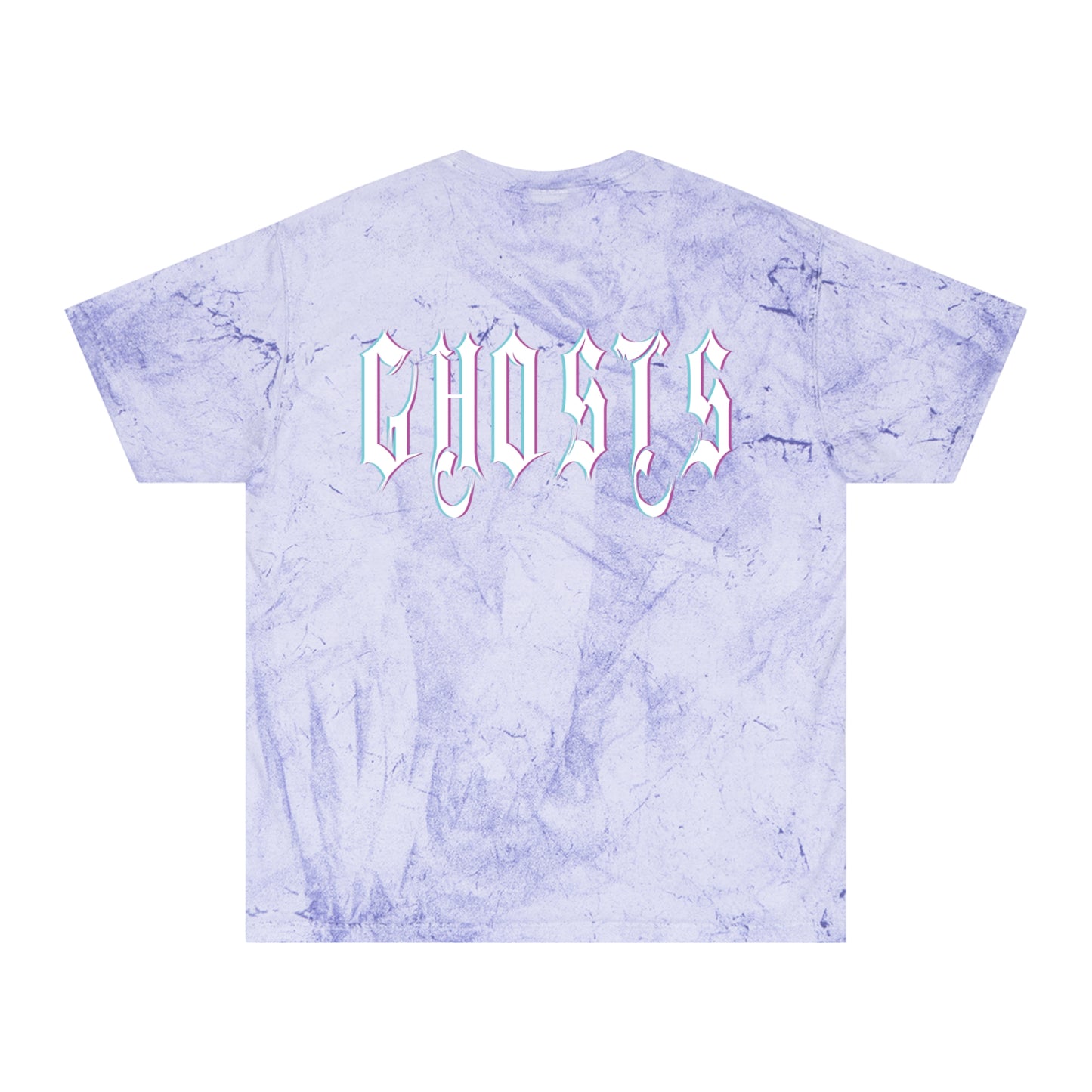 Unisex Color Blast T-Shirt GHOSTS letters