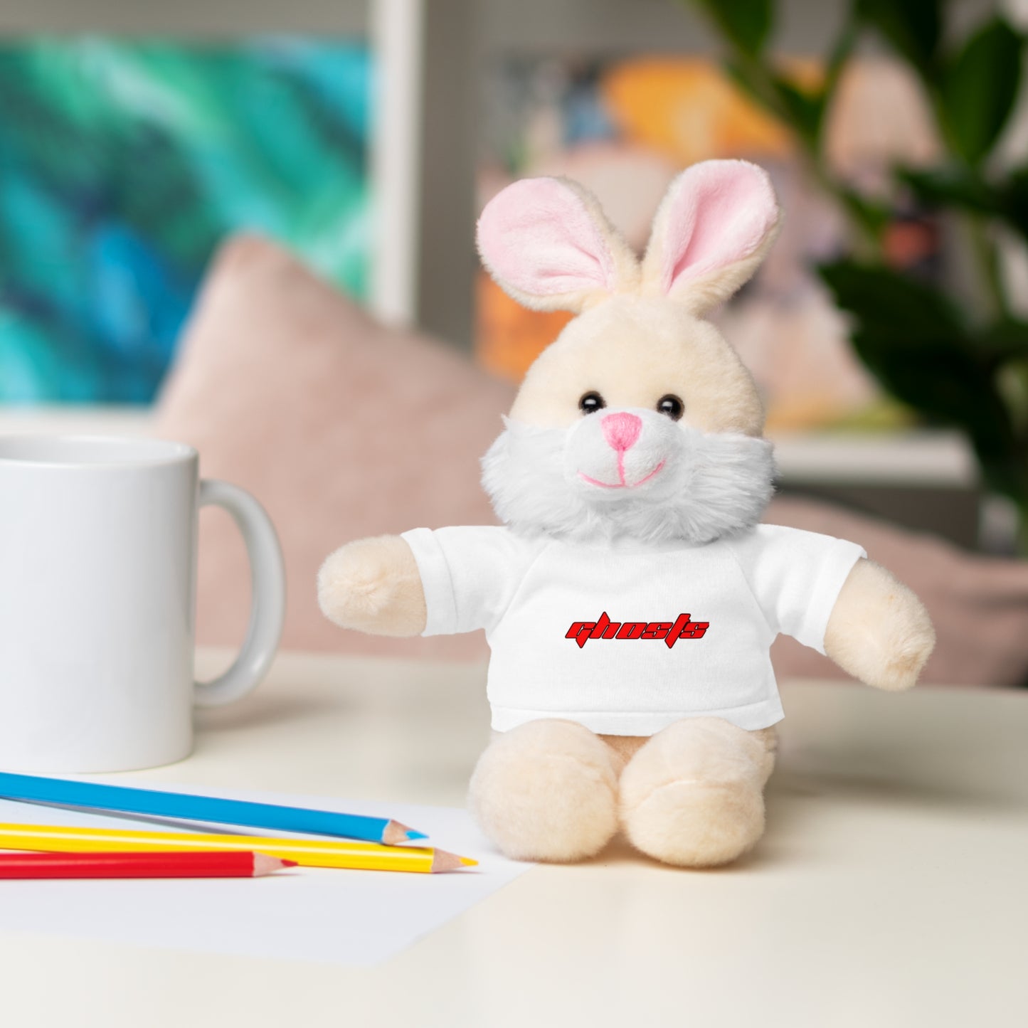 Stuffed Animals with Tee Red Letters