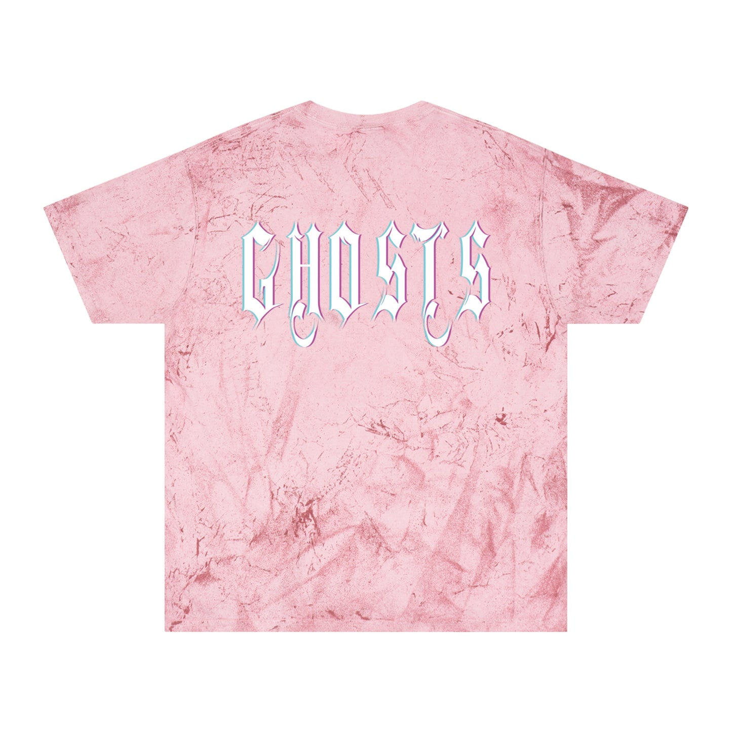 Unisex Color Blast T-Shirt GHOSTS letters